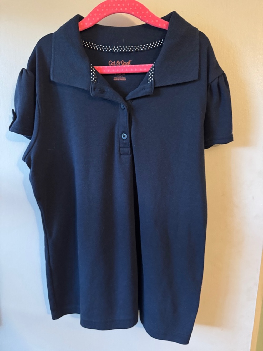 Cat & Jack Dark Navy Polo with Short Sleeves
